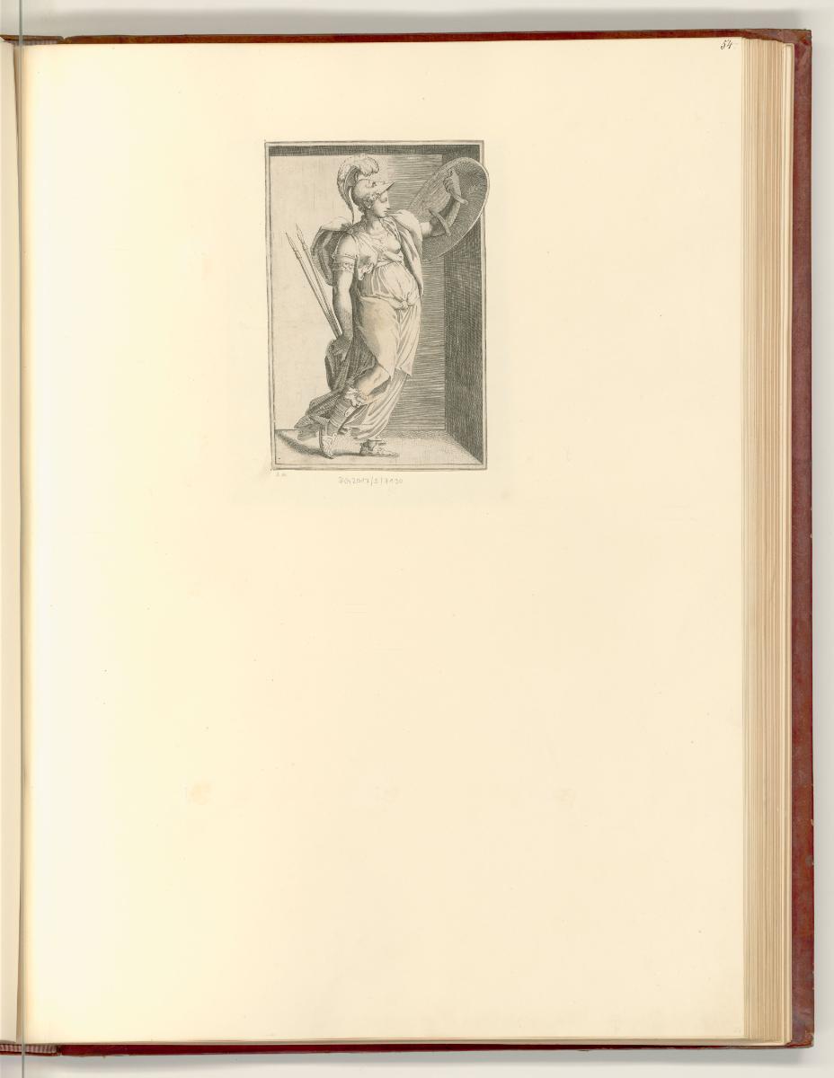 Anonymes de l'ecole et du temps du Marcantonio; Nicolo della Casa, Pallas Athene, Inv. Nr.: Ita…