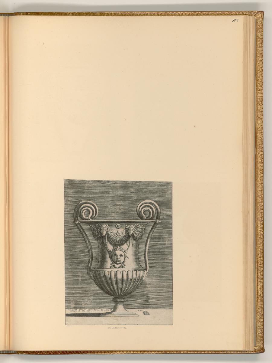 Agostino di Musi Veneziano, Vase, Inv. Nr.: Italien nach Sektionen I/23, It/I/23/104