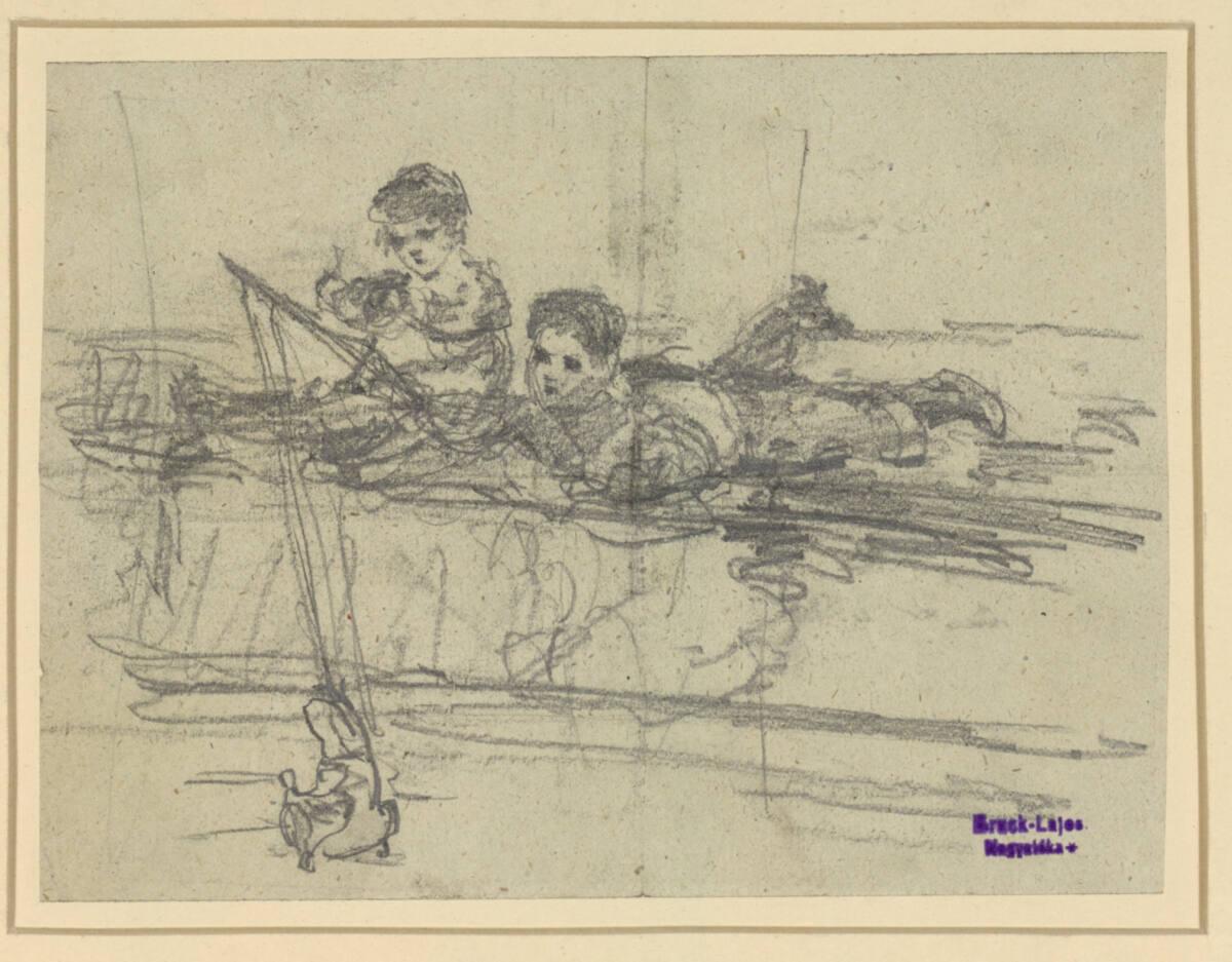 Lajos Bruck, Fischende Knaben, Inv. Nr.: 24739