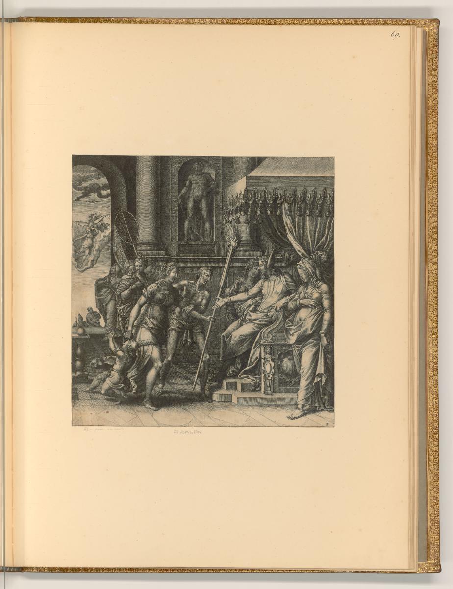 Giorgio Ghisi Mantovano, Die Verleumdung des Apelles, Inv. Nr.: Italien nach Sektionen I/30, It…