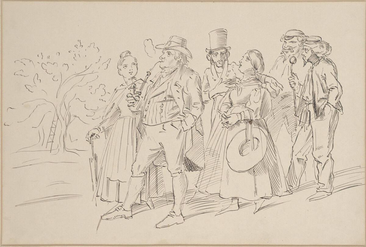 Moritz von Schwind, Spaziergang, Inv. Nr.: 24751