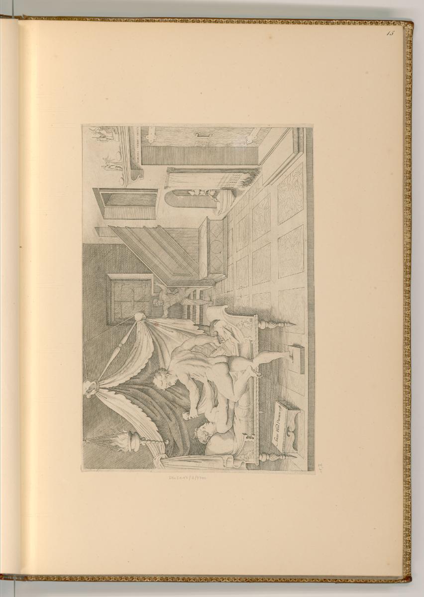 Enea Vico da Parma, Tarquinius und Lucretia, Inv. Nr.: Italien nach Sektionen I/26, It/I/26/15