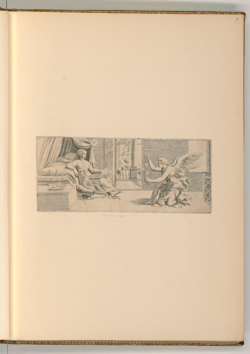 Enea Vico da Parma, Verkündigung an Maria, Inv. Nr.: Italien nach Sektionen I/26, It/I/26/3