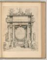 Enea Vico da Parma, Porträt mit allegorischen Beiwerk und Architektur, Inv. Nr.: Italien nach S…