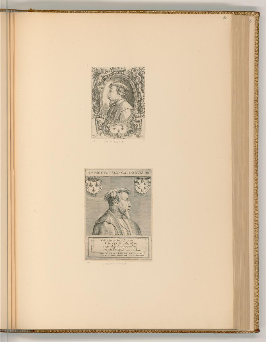 Enea Vico da Parma, Porträt Henricus II Gallorum Rex
, Inv. Nr.: Italien nach Sektionen I/26, …