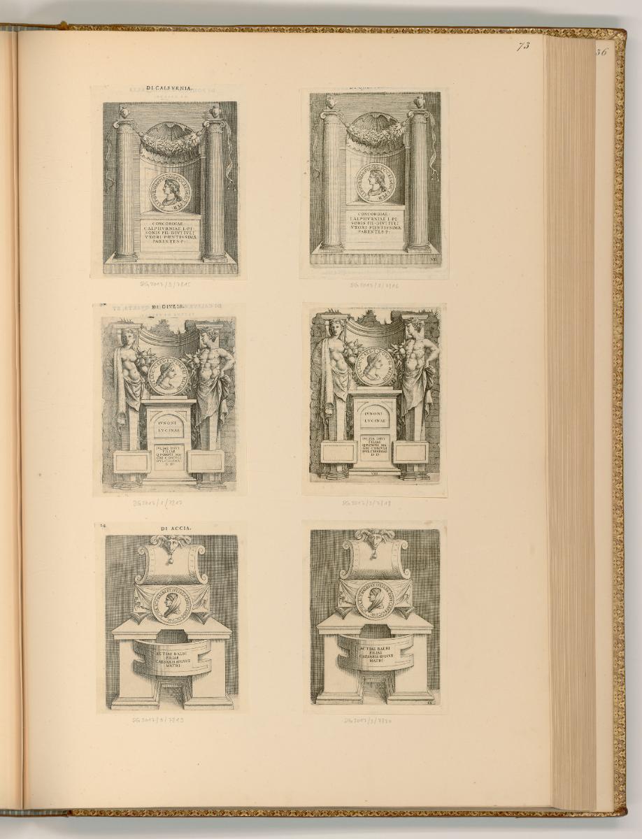 Enea Vico da Parma, Vico, Enea: Le imagini delle donne auguste (Buchillustration), Inv. Nr.: It…