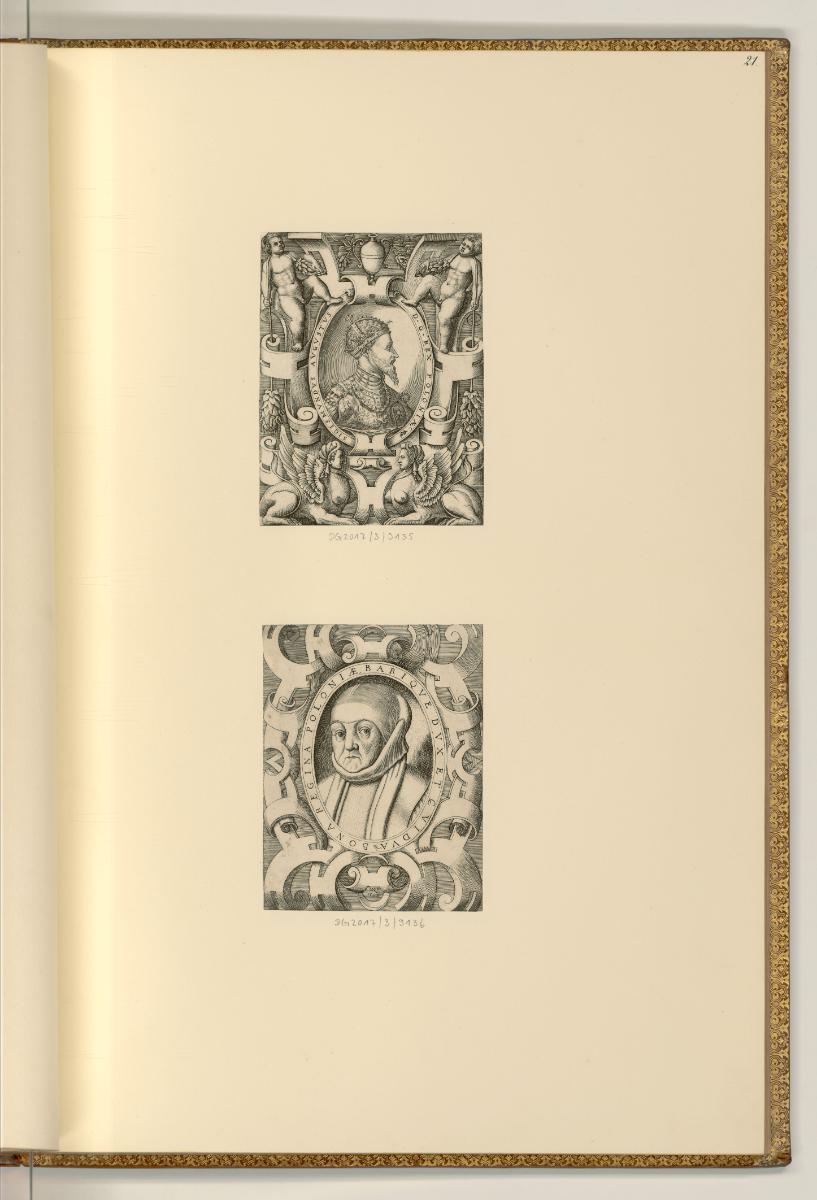 Nicolo Nelli. Domenico Zenoi., Porträts Sigismund  August von Polen; Bona regina poloniae, Inv.…