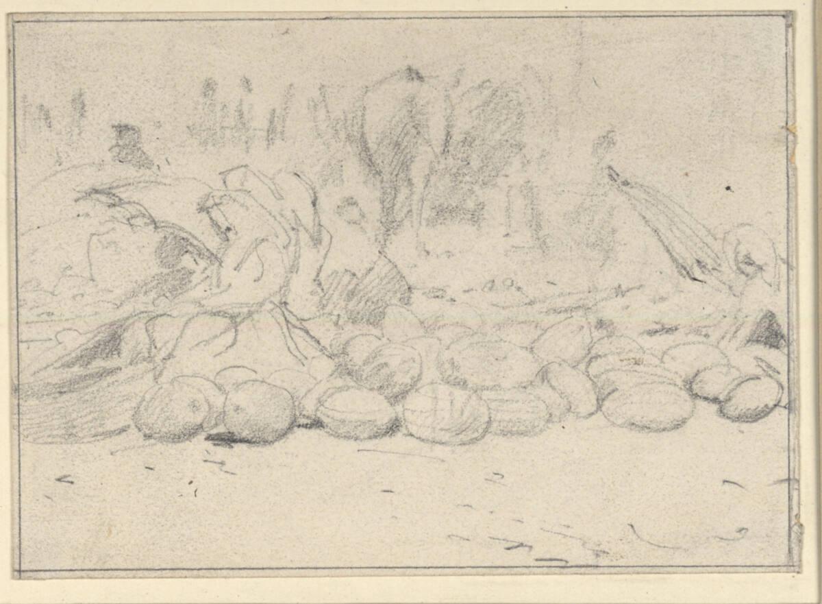 August Xaver Karl von Pettenkofen, Kürbismarkt, Inv. Nr.: 24802