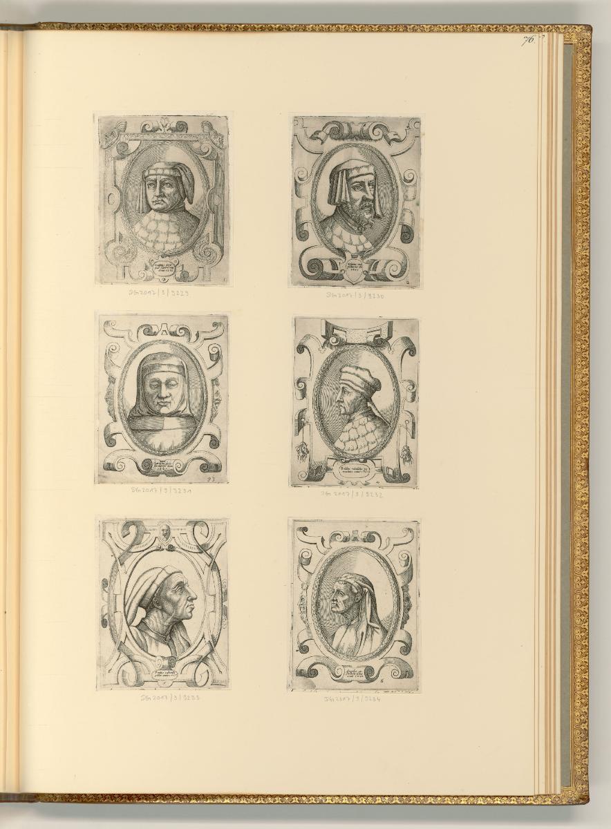 Nicolo Nelli. Domenico Zenoi., Kartuschen mit Porträts, Inv. Nr.: Italien nach Sektionen I/35, …