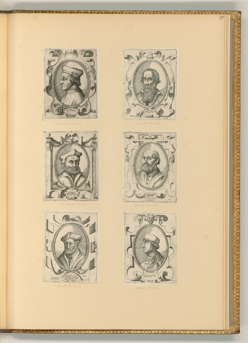 Nicolo Nelli. Domenico Zenoi., Kartuschen mit Porträts, Inv. Nr.: Italien nach Sektionen I/35, …