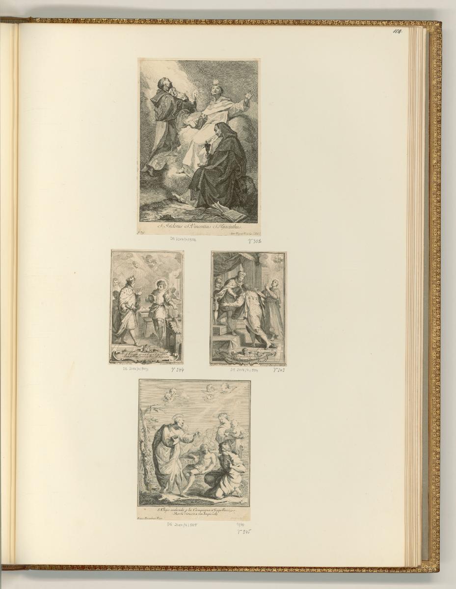 François Bartolozzi. Vol. II., Drei heilige Dominikaner, Hl. Eligius, Inv. Nr.: Italien nach Se…
