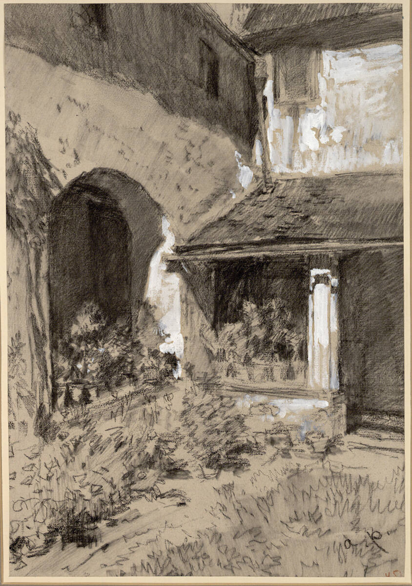 Hofansicht, August von Pettenkofen