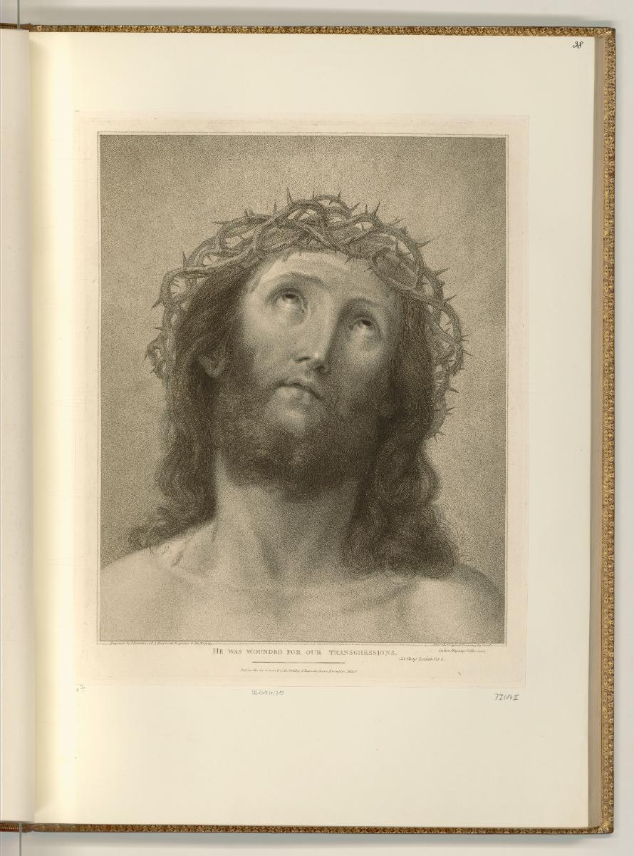 François Bartolozzi. Vol. II., Christus mit der Dornenkrone, Inv. Nr.: Italien nach Sektionen I…