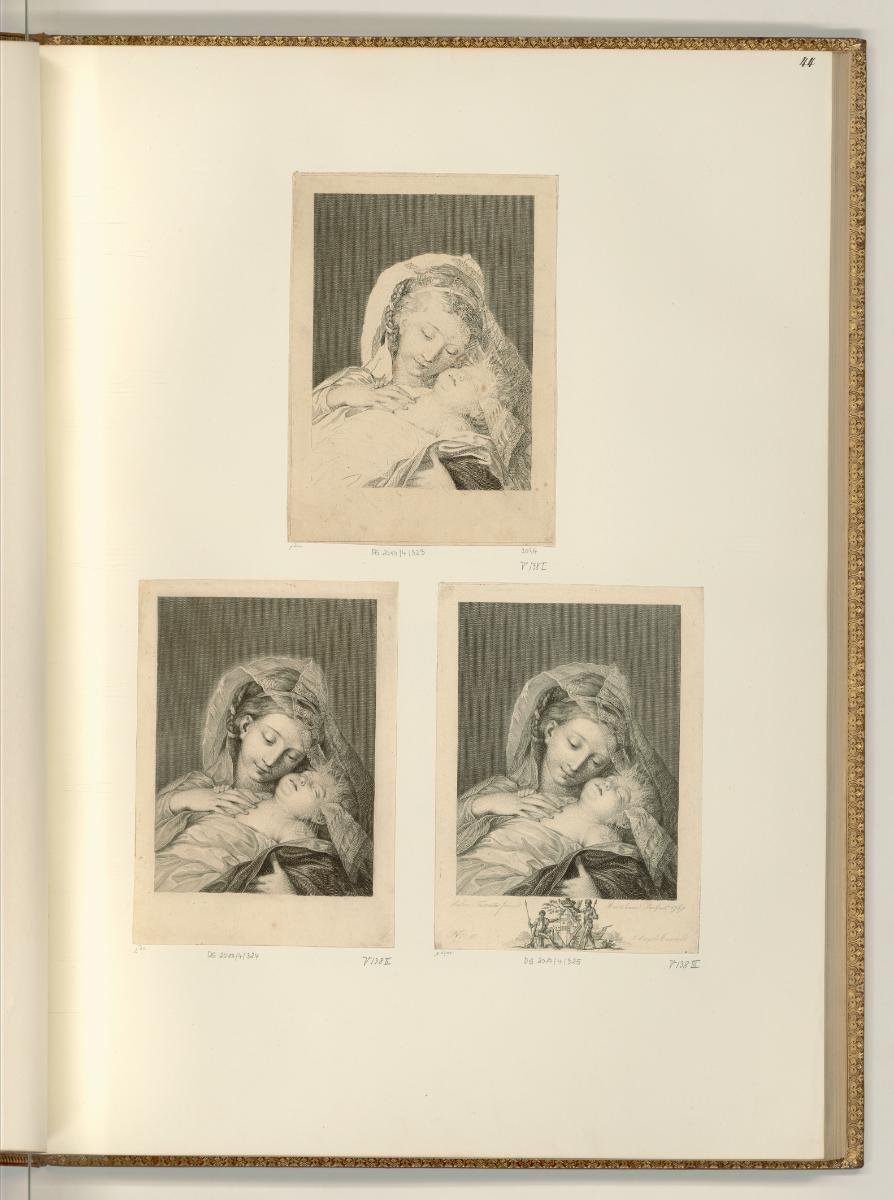 François Bartolozzi. Vol. II., Maria mit dem schlafenden Christuskind
, Inv. Nr.: Italien nach…