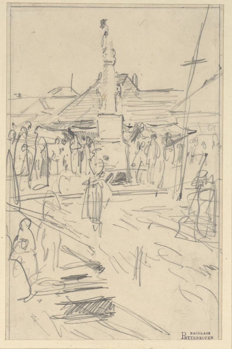 Marktstudie, August von Pettenkofen