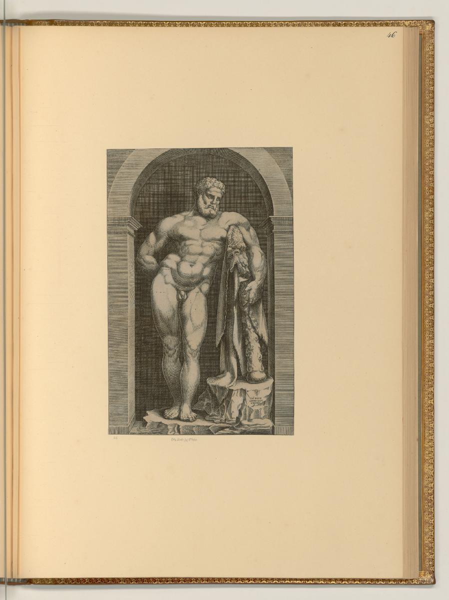 Michele Crechi detto Michele Lucchese. Mario et Christoforo Cartari, Statue des Herkules Farnes…
