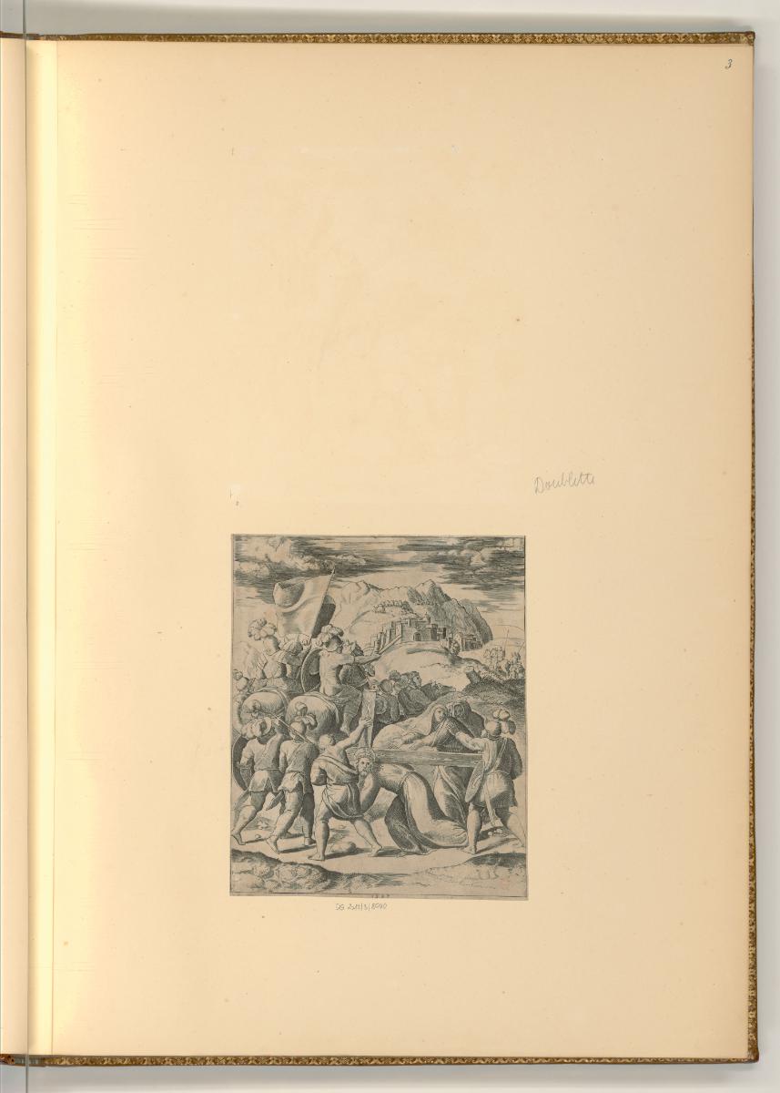 B.V. inconnu dit le Maître au dé, Die Kreuztragung Christi, Inv. Nr.: Italien nach Sektionen I/…