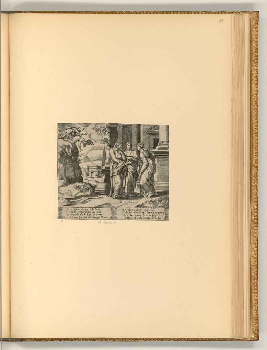 B.V. inconnu dit le Maître au dé, Psyche berichtet ihren Schwestern von ihrem Unglück, Inv. Nr.…