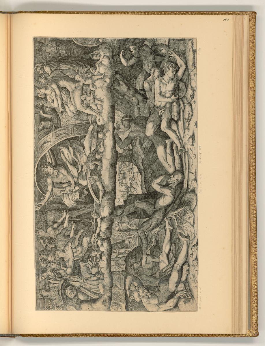 Giulio Bonasone da Bologna, Gigantensturz, Jupiter umgeben von den olympischen Göttern, Inv. Nr…