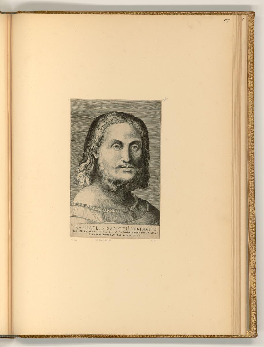 Giulio Bonasone da Bologna, Porträt Raffaello Santi, Inv. Nr.: Italien nach Sektionen I/28, It/…