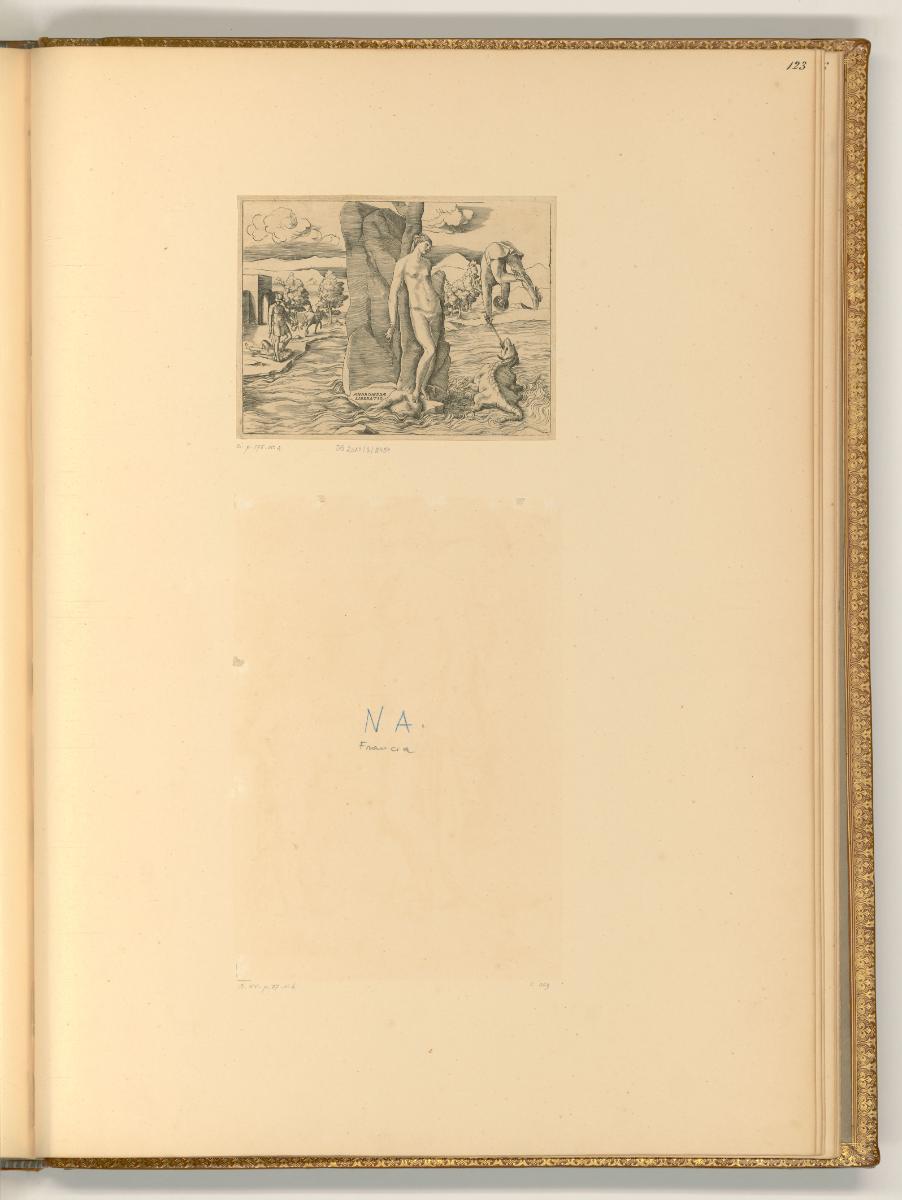 Giulio Bonasone da Bologna, Befreiung Andromedas durch Perseus, Inv. Nr.: Italien nach Sektione…