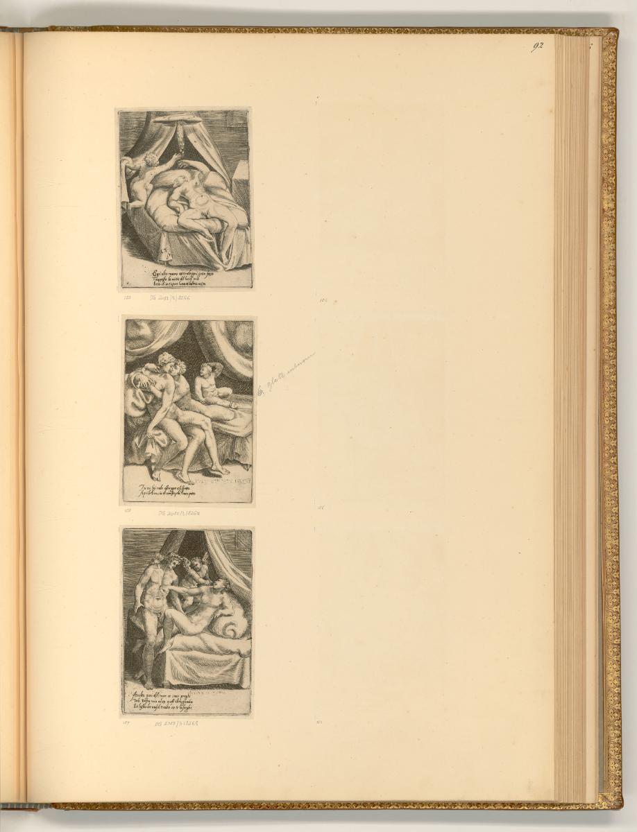 Giulio Bonasone da Bologna, Les amours des Dieux, Inv. Nr.: Italien nach Sektionen I/28, It/I/2…