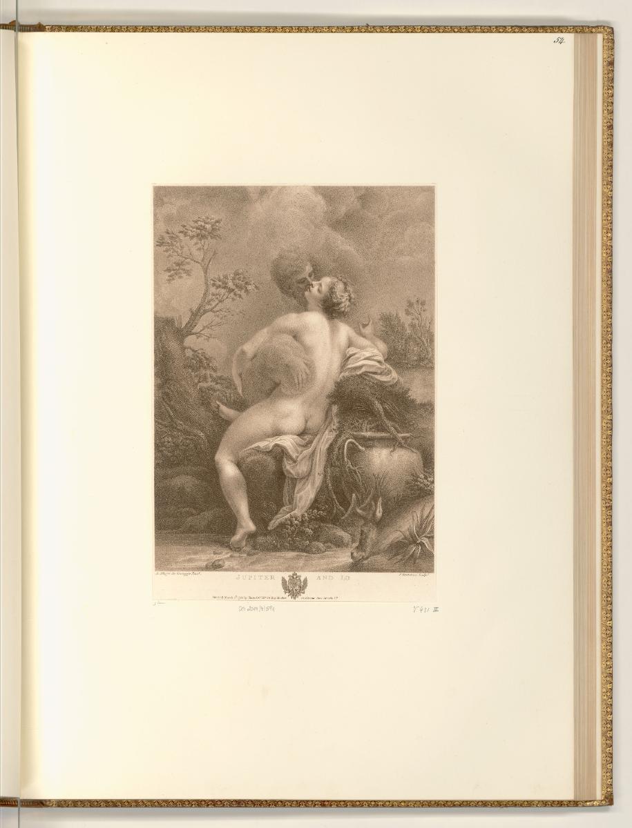 François Bartolozzi. Vol. III., Jupiter und Io, Inv. Nr.: Italien nach Sektionen I/45, It/I/45/…