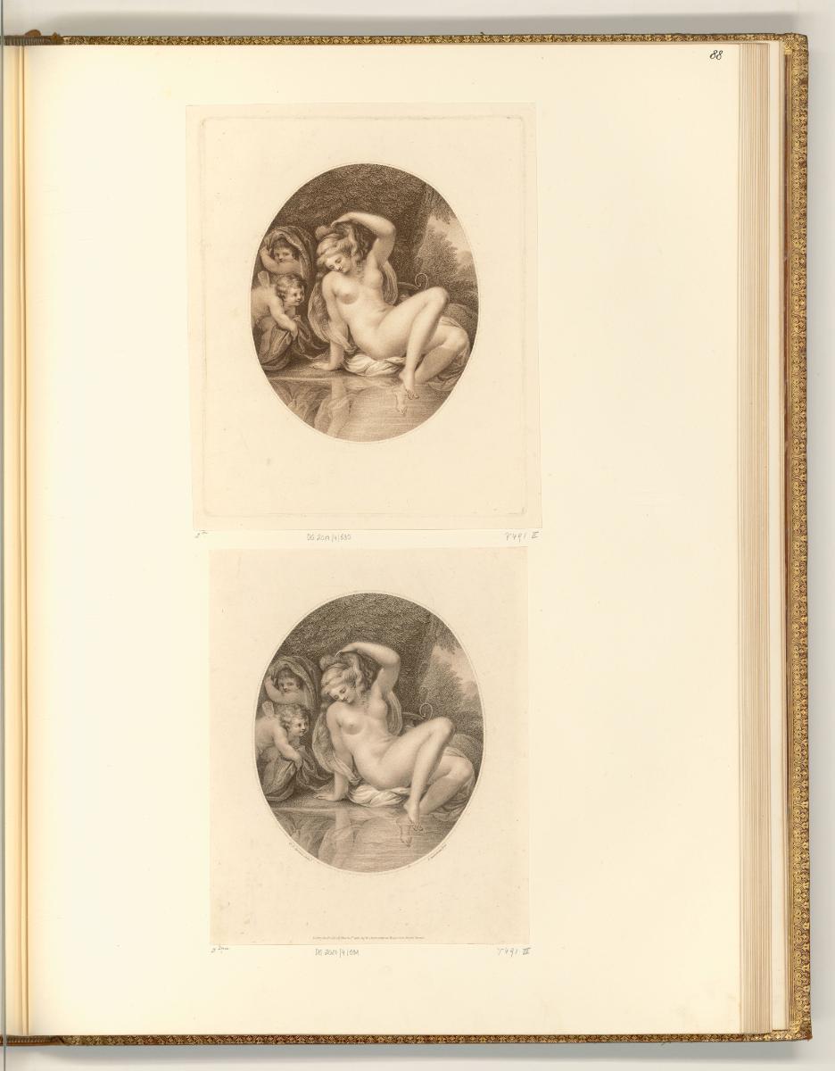 François Bartolozzi. Vol. III., Badende Venus, Inv. Nr.: Italien nach Sektionen I/45, It/I/45/8…