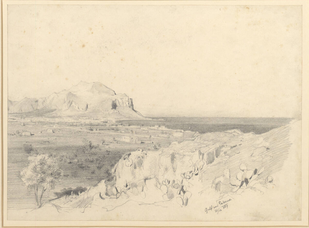 Golf von Palermo, Carl Schuch, 1869