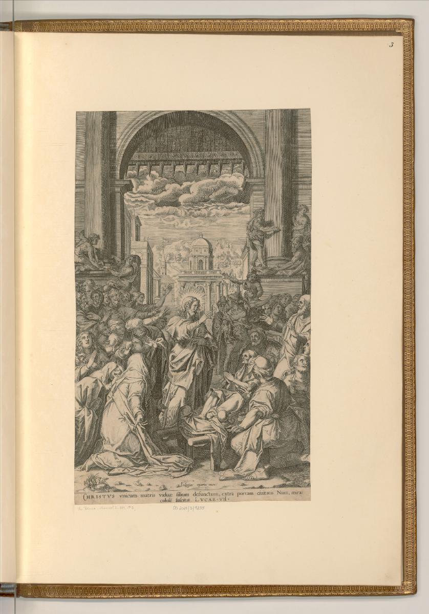 Aliprando Caprioli; Girolamo Olgiati, Jesus auferweckt den Sohn der Witwe von Nain, Inv. Nr.: I…