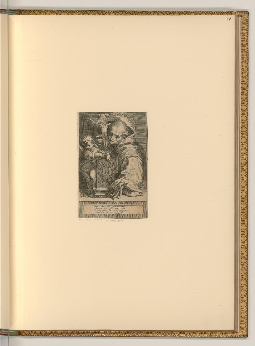 Supplement à l'oeuvre de Cherubino Alberti, Hl. Bernhardin von Siena, Inv. Nr.: Italien nach Se…