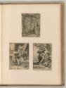 Agostino Carracci, Fünf Nymphen; Junge Frau mit einem alten Mann; Venus und Amor, Inv. Nr.: Ita…