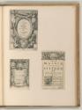 Agostino Carracci, Titelblätter, Inv. Nr.: Italien nach Sektionen I/40, It/I/40/92