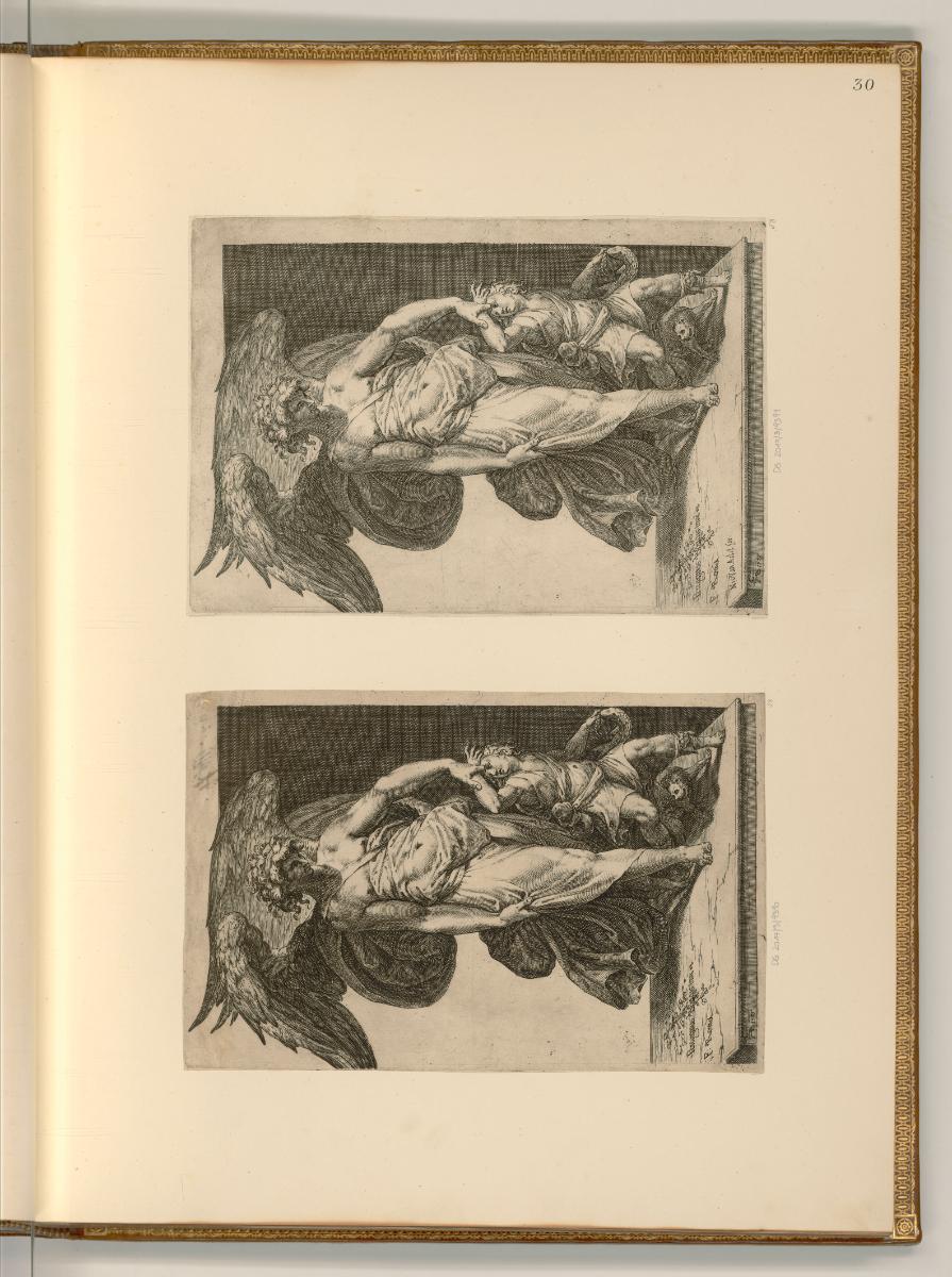 Oevres de Cherubino Alberti né 1552 mort 1615, Erzengel Raphael mit Tobias, Inv. Nr.: Italien n…