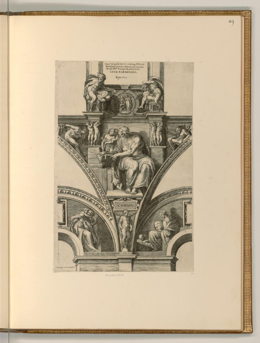 Oevres de Cherubino Alberti né 1552 mort 1615, Sibylle von Cumae (Sixtinische Kapelle), Inv. Nr…