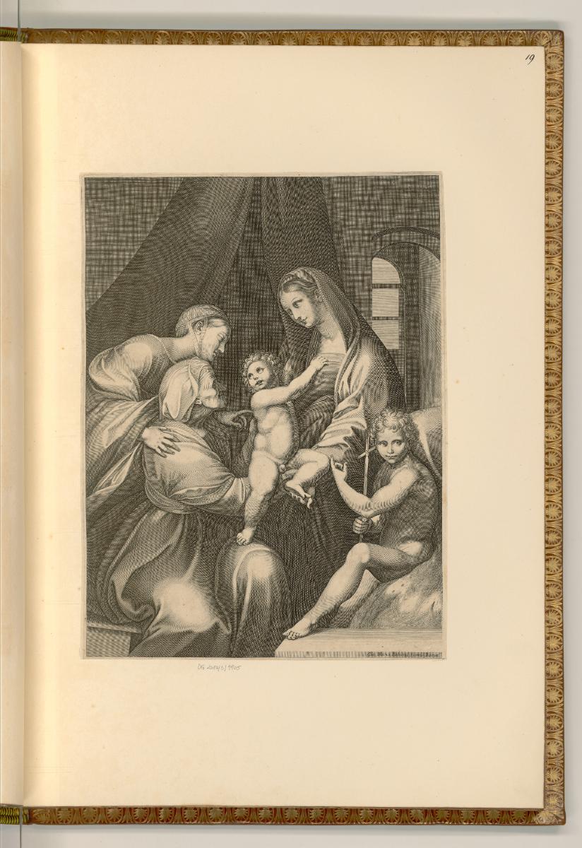 Francesco Villamena, Francesco Villamena, Maria mit Kind, dem Johannesknaben und den Hll. Anna …