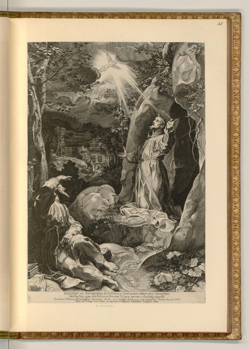 Francesco Villamena, Francesco Villamena, Stigmatisierung des hl. Franziskus von Assisi, Inv. N…