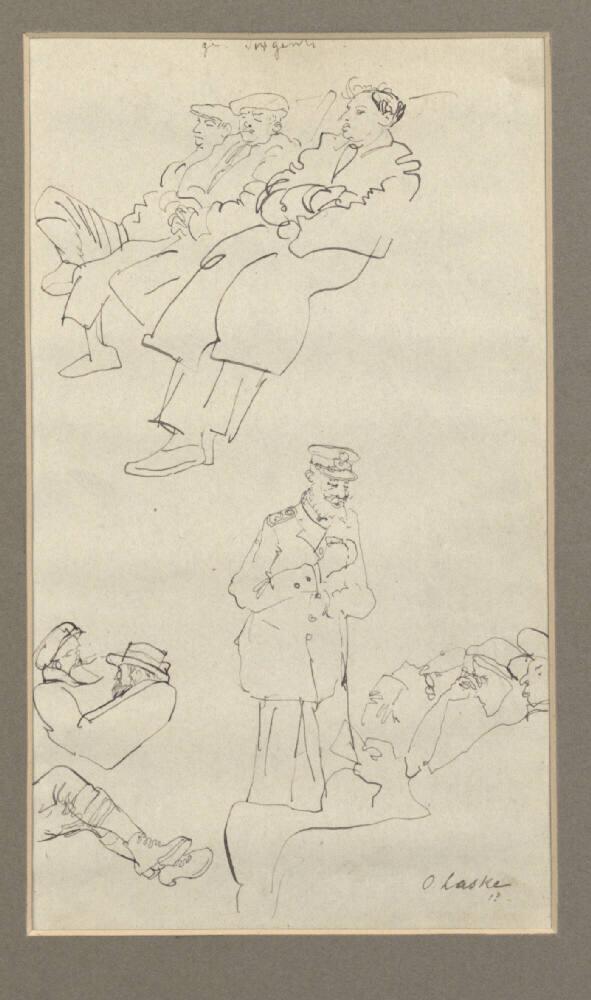 Oskar Laske, Verschiedene Studien, Inv. Nr.: 24912