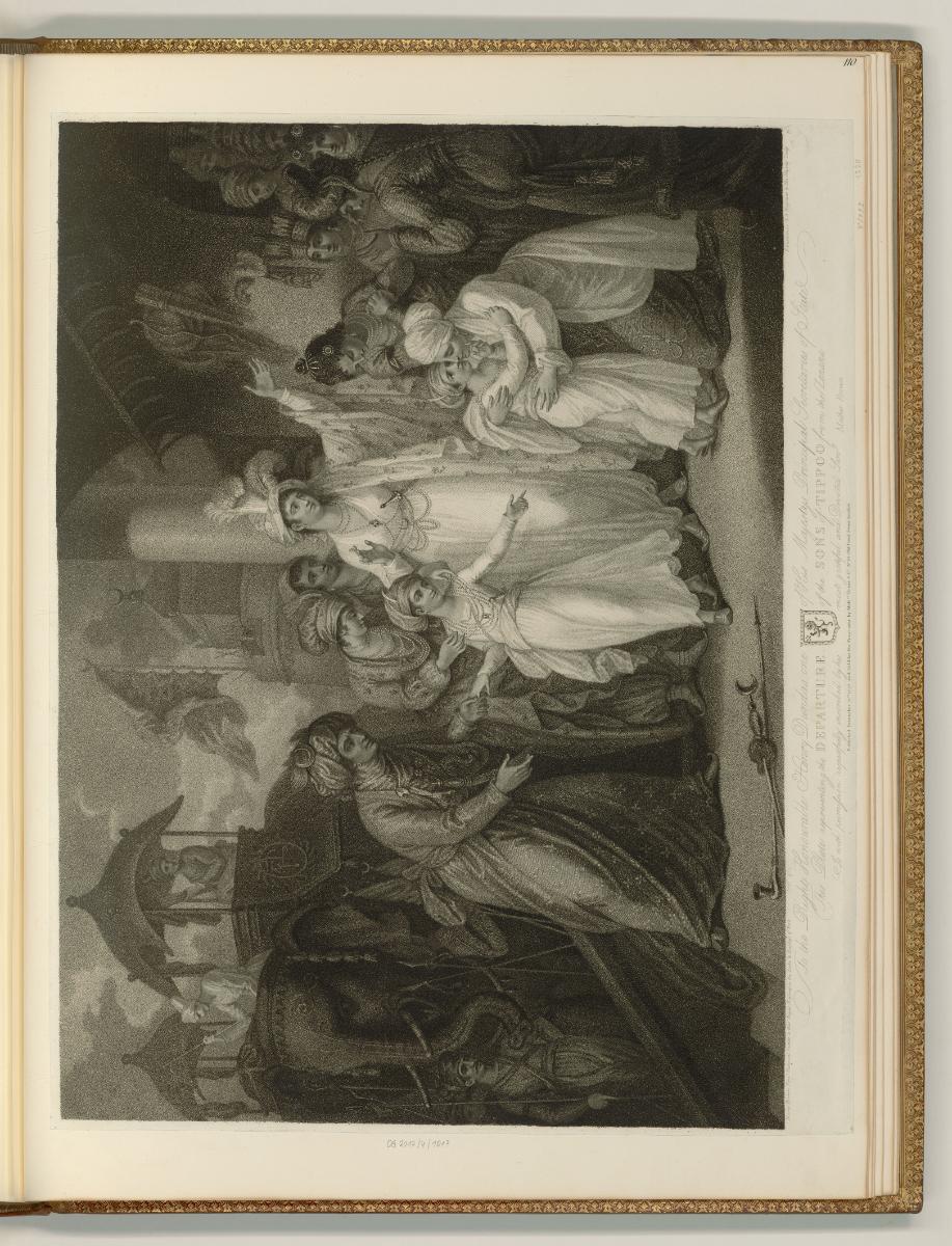 Francesco Bartolozzi, Vol. 6, Der Aufbruch der Söhne des Tippoo, Inv. Nr.: Italien nach Sektion…
