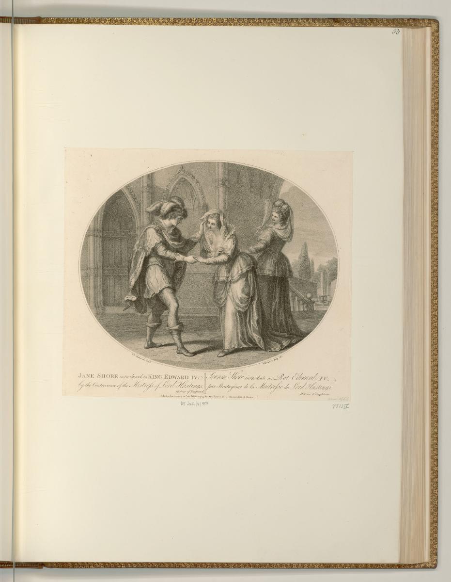 Francesco Bartolozzi, Vol. 6, Jane Shore wird Eduard IV. vorgestellt, Inv. Nr.: Italien nach Se…