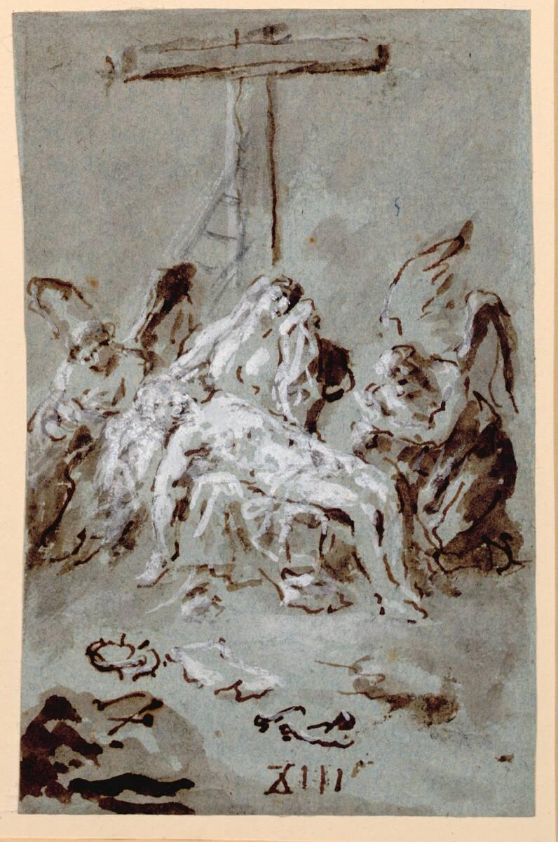 Martin Johann Schmidt, gen. Kremser Schmidt, Vierzehn Kreuzwegstationen und Zusatz: XIII. Pietà…