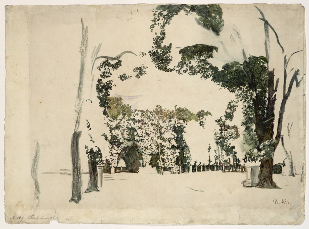 Allee im Schlosspark von Schönbrunn, Rudolf von Alt