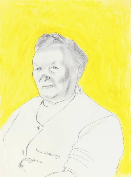 Maria Lassnig, Landleute, Anna Schabernig, vulgo Unterer Dörfler, Inv. Nr.: EDLDC4818/3