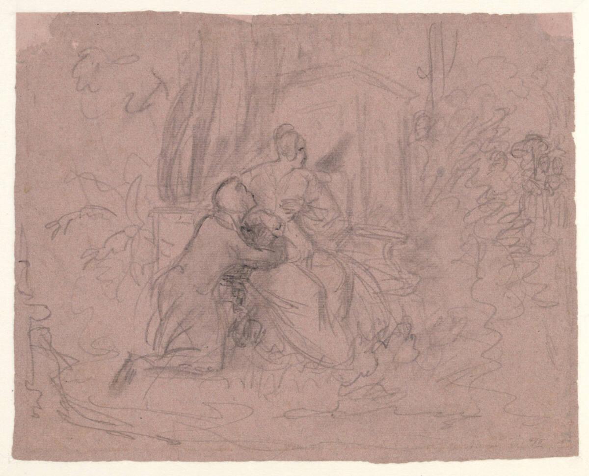 Josef Danhauser, Liebesantrag, Inv. Nr.: 25121