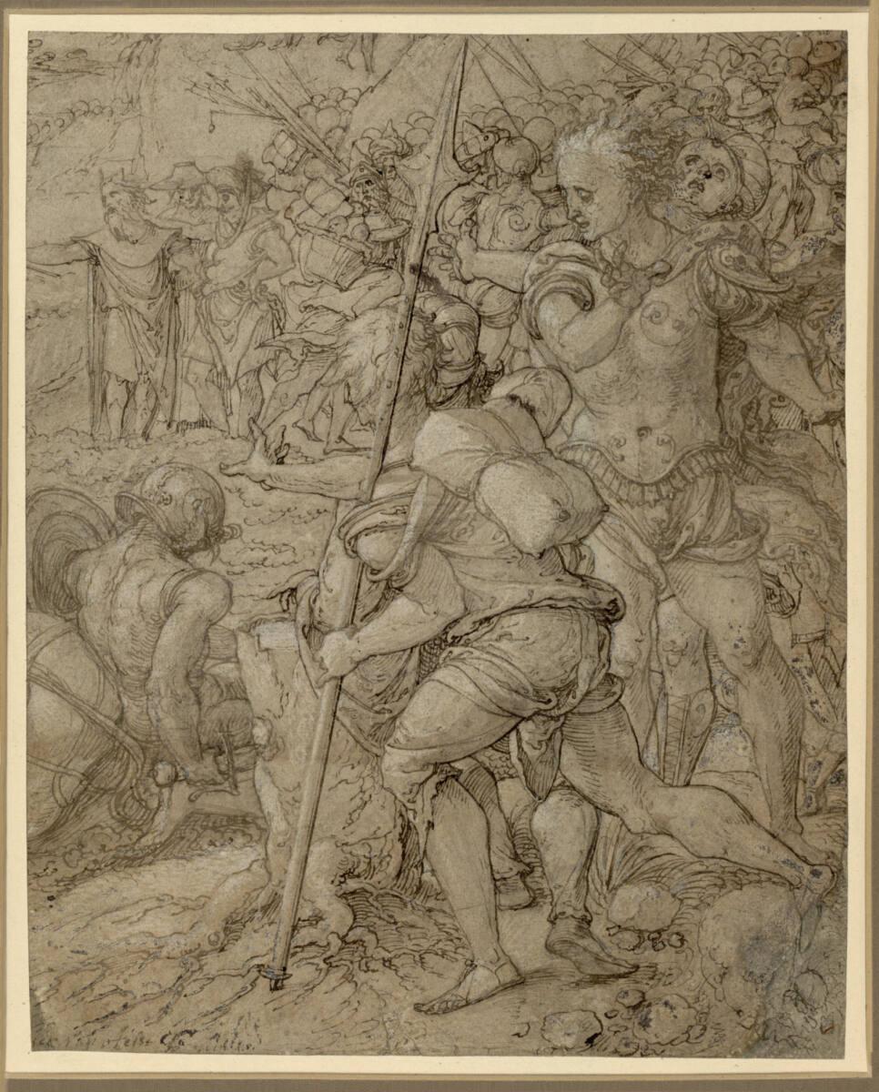 Pieter Coecke van Aelst, Der Durchzug der Israeliten durch das Rote Meer, Inv. Nr.: 25127