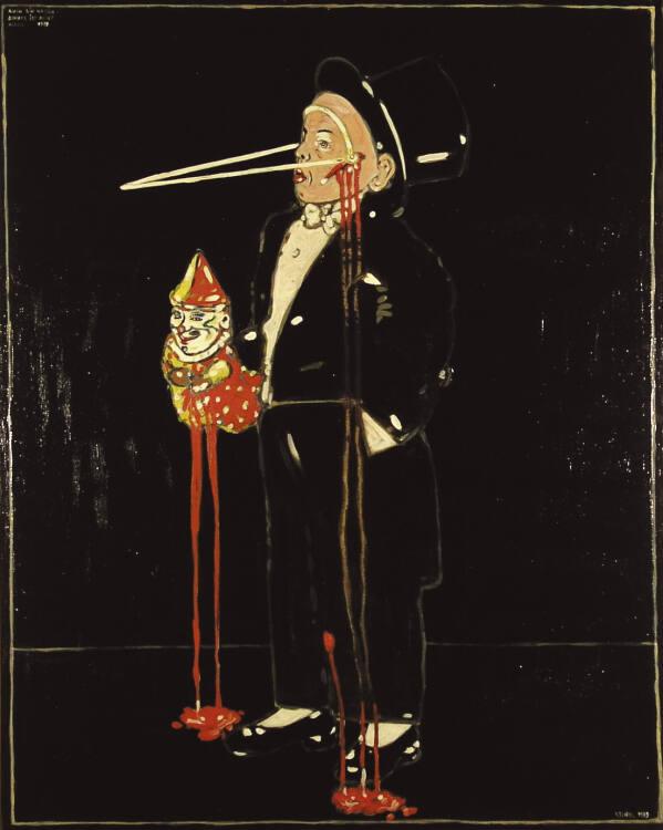 Peter Sengl, Auch ein Nasenschutz ist nicht alles, Inv. Nr.: EDLSB2009