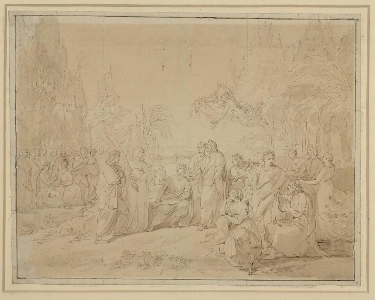 Josef Abel, Klopstock im Elysium, Inv. Nr.: 25149