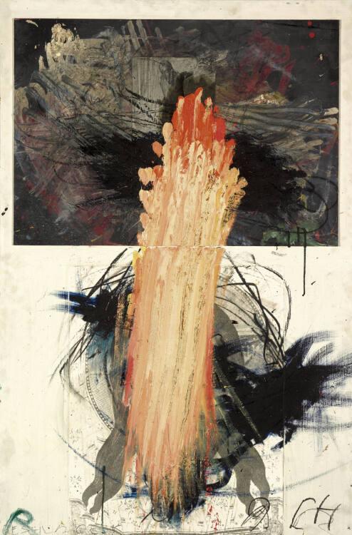 Arnulf Rainer, Gestische Christuskopfübermalung, Inv. Nr.: EDLDB2860
