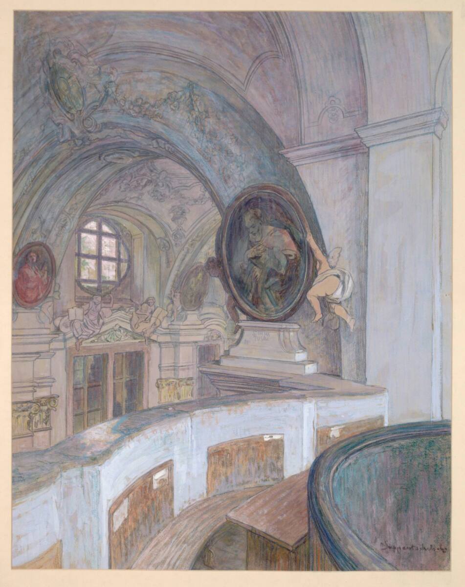 Kircheninterieur (Barockkirche Dürnstein?), Max Suppantschitsch