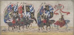 Albrecht Altdorfer, Triumphzug Kaiser Maximilians I.: Die Deutschen Fürsten, Inv. Nr.: 25247